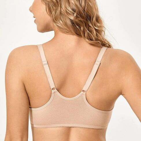 CALVENA Racerback Women's Front Closure Bra for Women Plus Size Seamless Unlined Underwire Plunge Bra in Kuwait