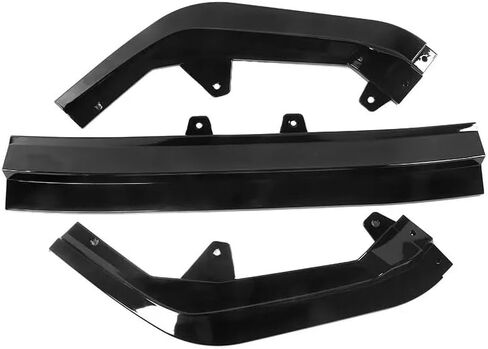 Front Lip 3Pcs Compatible with Honda Civic Sedan Hatch 2022 2023 2024 Glossy Black Front Bumper Lip Kit (V Style) in Saudi Arabia