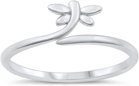 Sterling Silver Mini Dragonfly Ring in Saudi Arabia