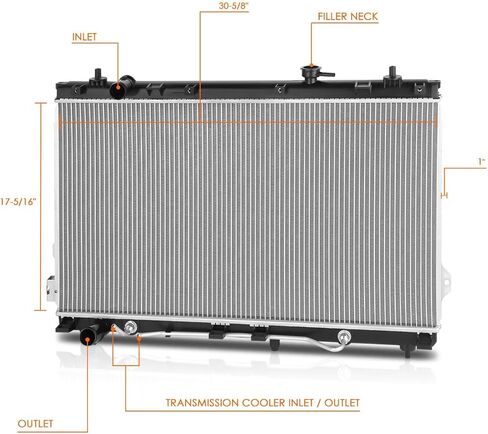 DPI-2898 Factory Style 1-Row Aluminum Core Cooling Radiator Compatible with 06-10 Entourage Sedona in Kuwait