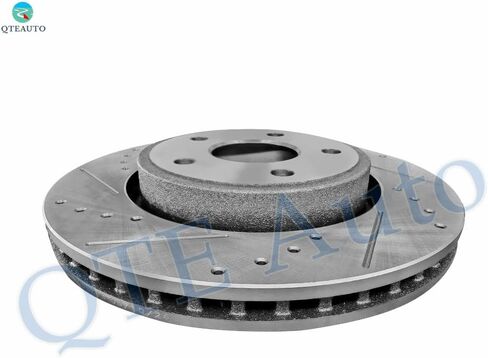 PM Auto Set of 12 Front 328mm-Rear 320mm Drilled Slotted Brake Disc Rotors-Ceramic Brake Pad Kit For 2006-2010 Jeep Commander in Saudi Arabia
