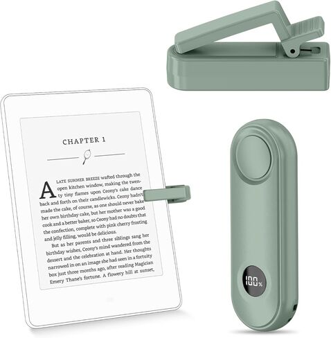 Remote Control Page Turner for Kindle Paperwhite Oasis Kobo eReaders, Page Turner Clicker for ipad Tablets Reading Novels with LCD Power Display, Pink in Saudi Arabia