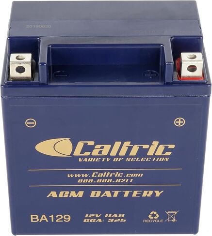 بطارية AGM Caltric متوافقة مع Yamaha Route 66 XV250 XV-250 XV 250 1988 1989 1990 in Saudi Arabia