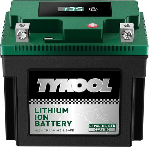 YTZ7S ، YTX5L-BS ، 150CCA ، بطارية Lithium LifePo4 للدراجات النارية ، 12.8 فولت 3AH ، قراءات رقمية ، أمبيرات ناجحة 2x ، وزن خفيف ، نوبات ل ATV ، Honda Grom ، Honda Rukus Scooter ، Moped Battery in Kuwait