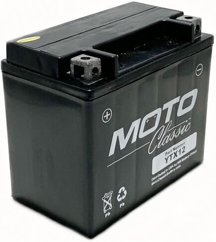 MotoClassic YIX30L 12V 34Ah 420CCA Sealed AGM High Performance Replacement Battery - YIX30L Battery Replaces YIX30L-BS, 66010-97, ETX30L, YUAM6230X, YB30L-B for ATV/Motorcycle in Kuwait