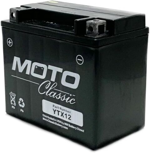 MotoClassic YIX30L 12V 34Ah 420CCA Sealed AGM High Performance Replacement Battery - YIX30L Battery Replaces YIX30L-BS, 66010-97, ETX30L, YUAM6230X, YB30L-B for ATV/Motorcycle in Kuwait