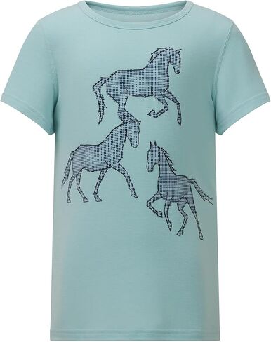 Kerrits Kids Trinity Horse Tee – Fun, Cute Equestrian Graphic T-Shirt for Young Riders, Great for Summer Riding Camp in Saudi Arabia