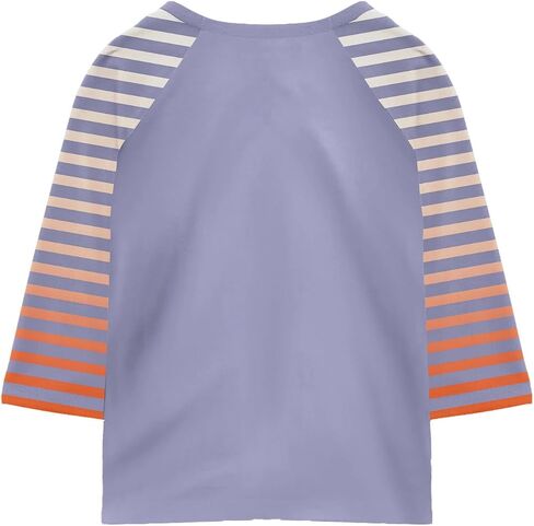 Fall Girls Tops Raglan 3/4 Sleeve Crewneck Shirts Solid Graphic Clothes Lightweight Raglan 3/4 Legth Sleeve Outfits in Saudi Arabia