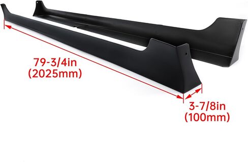 KUAFU Side Skirt Extension Spoiler Compatible with 2013-2017 Honda Accord 4DR Sedan Models Rocker Panel Diffuser Guard Spoiler Splitter Body Kit Plastic Carbon Fiber Style in Saudi Arabia