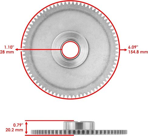 Caltric Starter Clutch Idler Gear متوافق مع Polaris 1204415 in Saudi Arabia