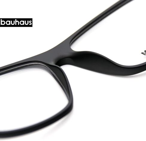 Bauhaus Magnetic Clip on Sunglasses for Men & Women Polarized UV Protection Retro Square Eyeglasses Fit Over Night Driving in Kuwait