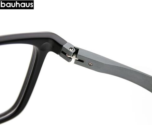 Bauhaus Magnetic Clip on Sunglasses for Men & Women Polarized UV Protection Retro Square Eyeglasses Fit Over Night Driving in Kuwait