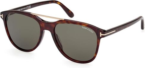 Tom Ford DAMIAN-02 FT 1098 Dark Havana/Green 54/17/145 unisex Sunglasses in Saudi Arabia