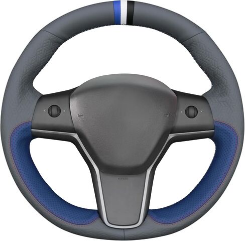 MEWANT Steering Wheel Cover for for Tesla Model 3 2017-2023 / Model Y 2020-2023 in Kuwait