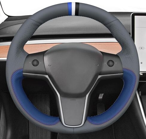 MEWANT Steering Wheel Cover for for Tesla Model 3 2017-2023 / Model Y 2020-2023 in Kuwait