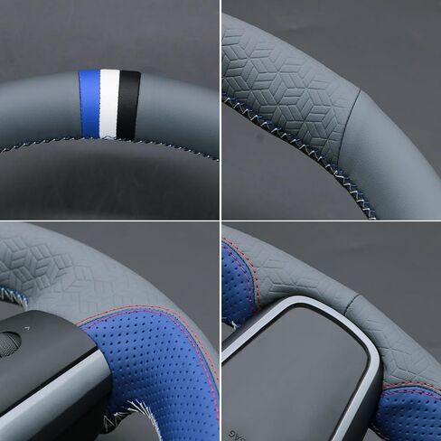 MEWANT Steering Wheel Cover for for Tesla Model 3 2017-2023 / Model Y 2020-2023 in Kuwait
