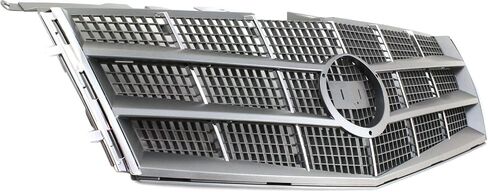 Garage-Pro Grille Assembly Compatible with 2008-2011 Cadillac CTS Chrome Shell with Painted Silver Gray Insert in Saudi Arabia