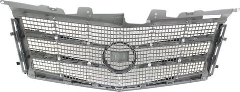 Garage-Pro Grille Assembly Compatible with 2008-2011 Cadillac CTS Chrome Shell with Painted Silver Gray Insert in Saudi Arabia