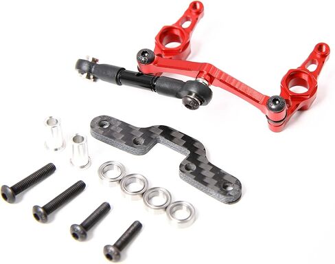 TT-02 CNC Aluminum Crank Steering Arm with Bridge for 1:10 RC Car TT02 Upgrade Part (Blue) in Kuwait