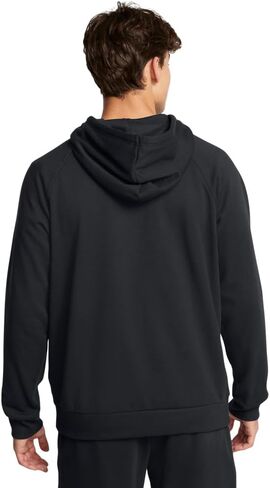 سترة بقلنسوة Fleece Rival Antler للرجال من Under Armour، مقاس كبير أخضر in Saudi Arabia