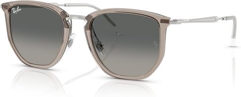 Ray-Ban Unisex Sunglasses Black Frame, Dark Grey Lenses, 53MM in Saudi Arabia