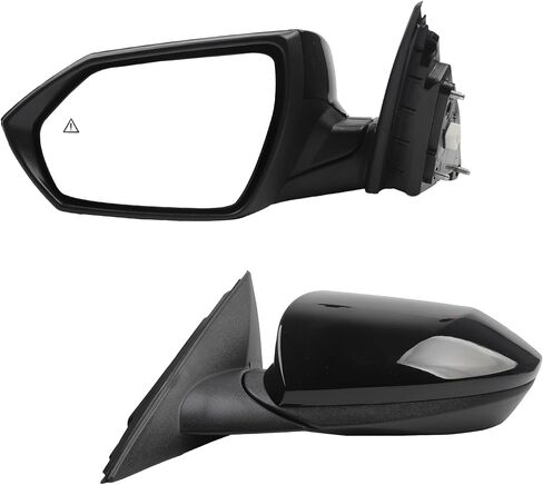 Dasbecan Left Driver Side Door Mirror Compatible with 2021-2024 Hyundai Elantra with Power Glass No-heated Blind Spot Detection(BSD) Manual Folding Black Replace# 87610AB060, HY1320278 5Pins in Saudi Arabia