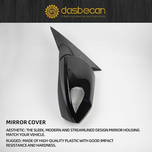 Dasbecan Left Driver Side Door Mirror Compatible with 2021-2024 Hyundai Elantra with Power Glass No-heated Blind Spot Detection(BSD) Manual Folding Black Replace# 87610AB060, HY1320278 5Pins in Saudi Arabia