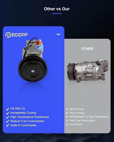 ضاغط ECCPP A/C مع القابض 2005-2010 لصالح Hino 238 258 268 338 7.7L AC ضاغط in Saudi Arabia