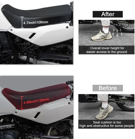 XITOMER LOWER SEAT CUSHION FOAM + غطاء مقعد متوافق مع KLR650 2008-2018 KLR650 GEN2 COSTERACE CUSHION in Saudi Arabia