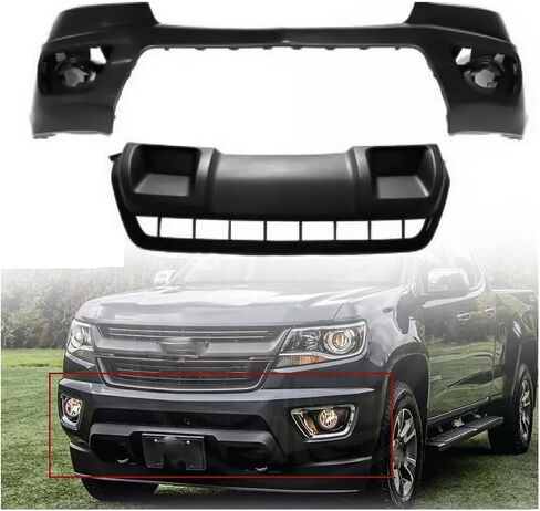 Colorado Front Pumper Cover & Skid Plate متوافق مع 2015 2016 2017 2018 2019 2020 Chevy Colorado 23484644 GM1000993 GM1095204 22893870 in Kuwait