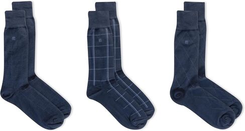 Chaps Men's Solid Rayon Blend Dress Crew Socks 6 Pair Pack, Tan, Men's Shoe Size 6.5-12 in Kuwait