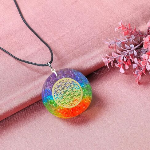 Chakra Tree, Healing Crystals, House Warming Gifts, Crystals And Healing Stones, Crystal Tree Of Life, Bonsai Tree, Meditation Accessories, Pendant Necklace Reiki Energy Balance Meditation Jewelry in Kuwait