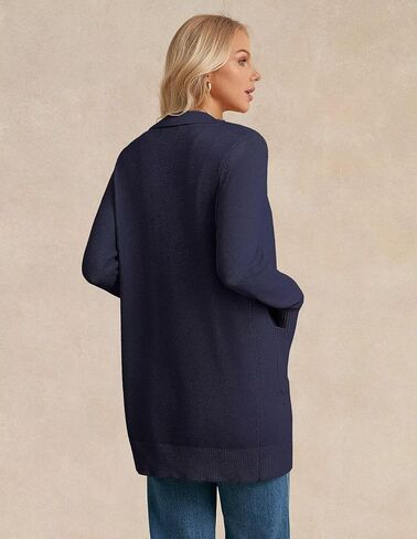 GRACE KARIN Women's Fall Long Cardigan Sweaters with Pockets, Button Knit Blazer Trendy, Open Front Dressy Casual Jacket in Saudi Arabia