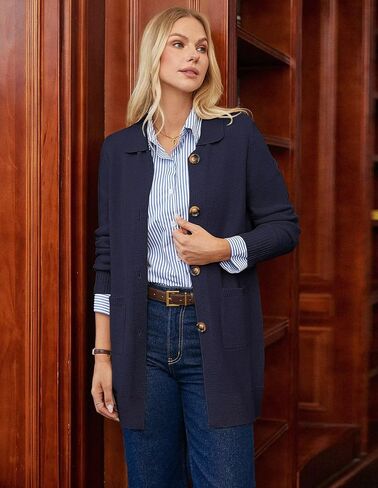 GRACE KARIN Women's Fall Long Cardigan Sweaters with Pockets, Button Knit Blazer Trendy, Open Front Dressy Casual Jacket in Saudi Arabia