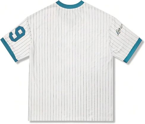 Verdusa Women's Jersey Shirts for Women Y2k Oversized Plus T Shirt Striped Number Graphic Tees Streetwear Tops in Saudi Arabia