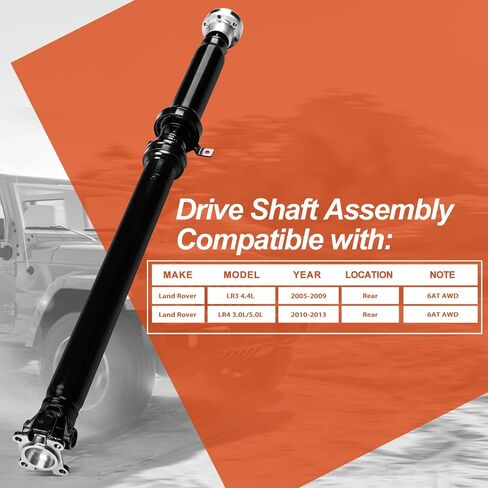 TVB500360 Rear DriveShaft Prop Drive Shaft Assembly Fit for 2005-2009 Land Rover LR3 | 2010-2016 Land Rover LR4, Replace OE LR037027 in Saudi Arabia