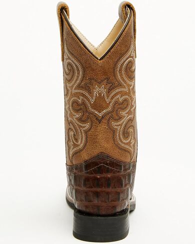 Cody James Boys 'Dale Crocodile Print Western Boot Broad Square Toe - BCBSP25P4 in Saudi Arabia