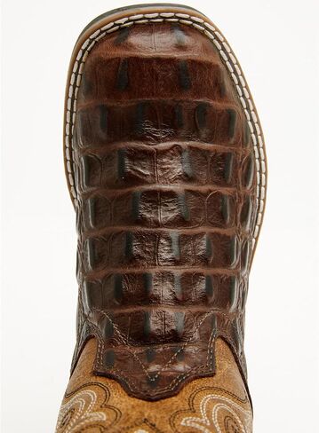 Cody James Boys 'Dale Crocodile Print Western Boot Broad Square Toe - BCBSP25P4 in Saudi Arabia