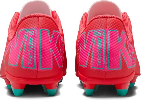 Nike Jr. Mercurial Vapor 16 Club Little/Big Kids' MG Low-Top Soccer Cleats (FQ8286-800, Ember Glow/Aurora Green) in Saudi Arabia
