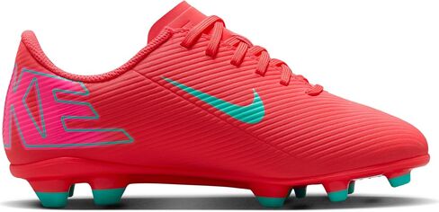 Nike Jr. Mercurial Vapor 16 Club Little/Big Kids' MG Low-Top Soccer Cleats (FQ8286-800, Ember Glow/Aurora Green) in Saudi Arabia