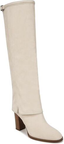 Franco Sarto Womens Informa West Tall Heeled Boot Camel Brown Suede 11 M in Saudi Arabia