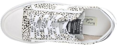 VINTAGE HAVANA Womens Alive 22 Metallic Lace Up Sneakers Shoes Casual - White - Size 7.5 B in Kuwait