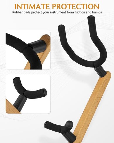 STRICH Saxophone Stand Display Holder For Alto/Tenor Sax, Wooden Sax Floor Stand Holder, Colour beech, SSS-10 in Kuwait