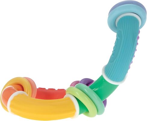 Nuby Twist Ball Teether Activity Toy with Rattle and Fun Bright Colors, Develops Fine Motor Skills, 3 + Months in Kuwait