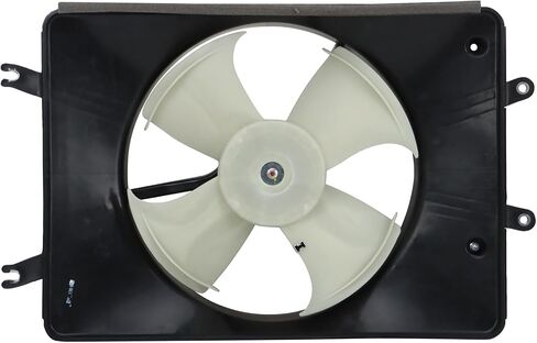 TRQ A/C Condenser Cooling Fan Assembly, 23 Inches, Compatible with 2003-2006 Acura MDX & 2005-2008 Honda Pilot, Automotive Fan, Fan in Saudi Arabia