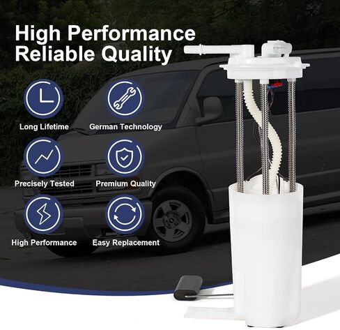 مجموعة مضخة الوقود الكهربائية متوافقة مع 1997-2002 Chevy Express 1500 2500 3500 GMC Savana 1500 2500 3500 V8 4.3L 5.0l in Kuwait
