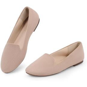 MUSSHOE Flats Shoes for Women Slip on Round Toe Comfortable Women's Flats Ballet Flats Shoes Loafers for Women Red 7.5 in Kuwait
