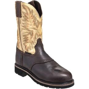 Justin Superintendent 11" Steel Toe Men's Work Boot, Durable Leather Safety Footwear with Slip-Resistant Outsole for Tough Jobs in Kuwait