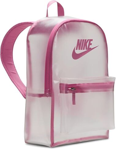 Nike Unisex Kid's Heritage Crystal Backpack (25L) (Little Big, Clear/Black/Black, One Size in Saudi Arabia