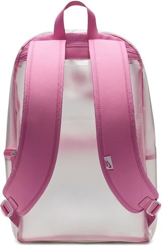 Nike Unisex Kid's Heritage Crystal Backpack (25L) (Little Big, Clear/Black/Black, One Size in Saudi Arabia